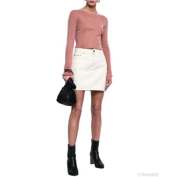 T By Alexander Wang Merino wool-blend ribbed top - Picture 2 of 12